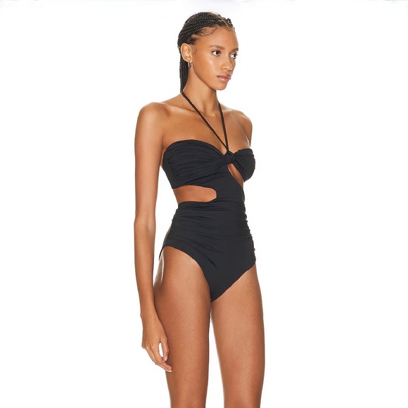 Johanna Ortiz Black Baboon Call Cutout Halterneck Swimsuit - Picture 10 of 16
